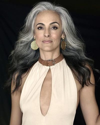 Gray Silver Ombre Loose Wave Wig