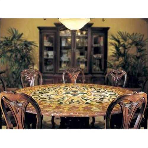 Marble Dining Table Top - Marble, 72 Inch Diameter, 2 Inch Thick | Beveled Edge, Polished Finish, Elegant Durable Design