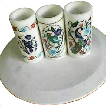 Marble Glass With Paccheri Work