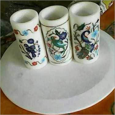 Marble Glass With Paccheri Work