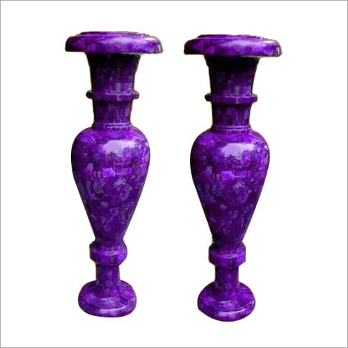 Decorative Marble Flower Vase Height: 30 Inch (In)