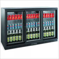 Glass Door Back Bar Cooler - Stainless Steel, 15.7 X 16.9 X 22.0 Mm | Durable Design, Electric Power Source, Organized Storage Compartments