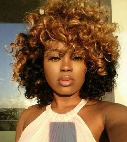 Ombre Curly Wig Length: 10-20 Inch (In)