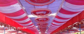 Tent ceiling draping for weddings
