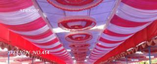 Tent ceiling draping