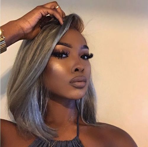 Silver Gray Bob Wig