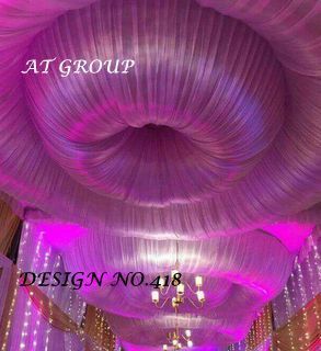 Tent ceiling draping