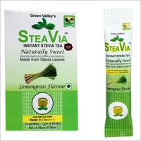 Natural Instant Stevia Lemongrass Tea - 10 Sachets Of 1gm Each | Enriched With Healing Properties, Improves Skin Texture, Supports Digestion, Boosts Metabolism, Instant Relief From Cold And Flu
