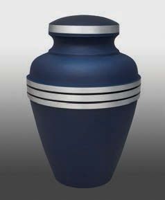 Blue Memorial Urn