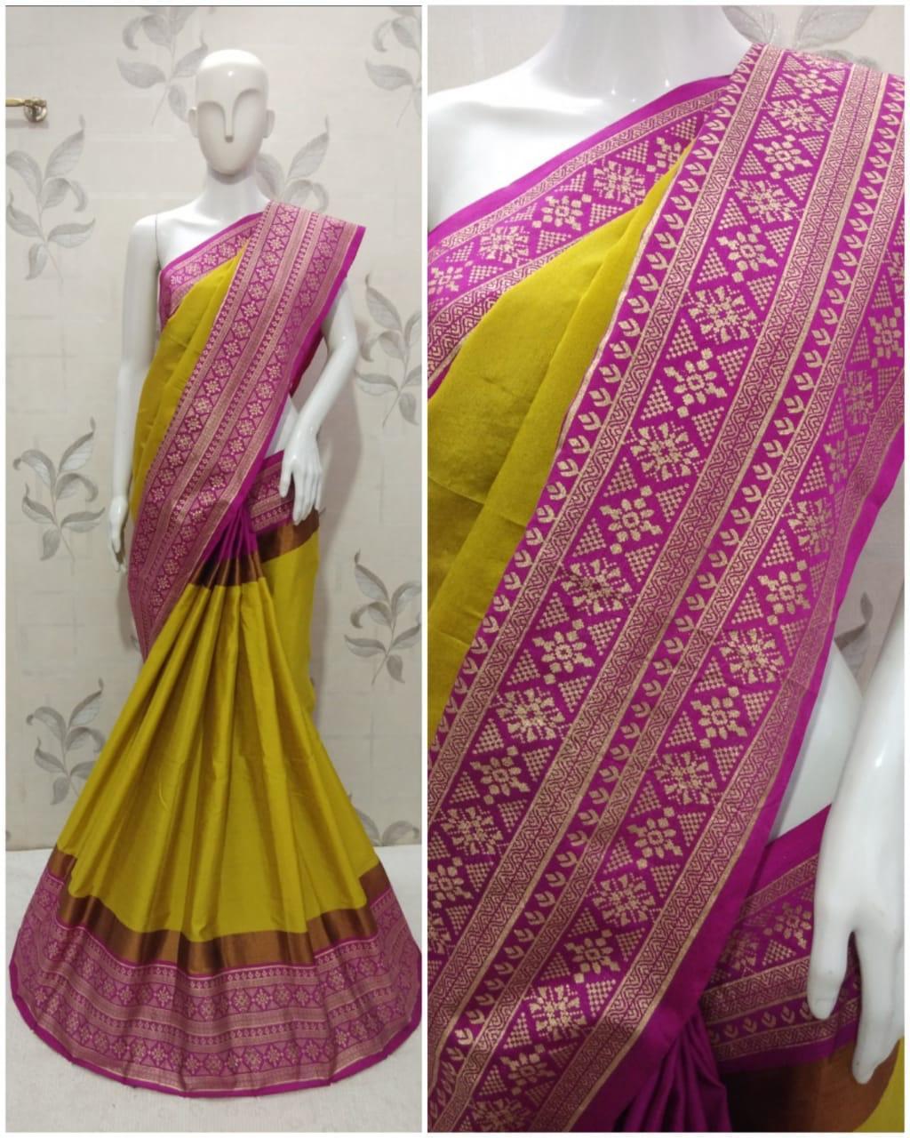 Beautiful Embroidery Cotton Silk Saree (Aura Aangi Mayura)