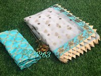 Printed Banglori Silk Saree