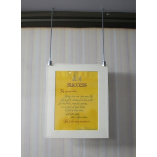 Rectangular Signage Hanging Wire System