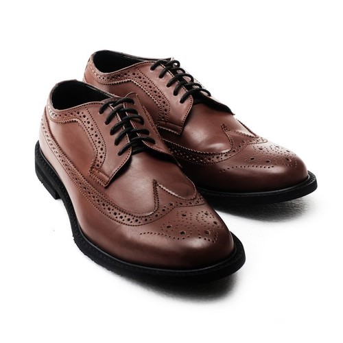 Brown Men Leather Shoes