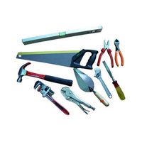 Industrial Hand Tools - Steel Material, Varying Dimensions | Chrome Finish, Serrated Blade, 1-year Warranty, Plastic Handle