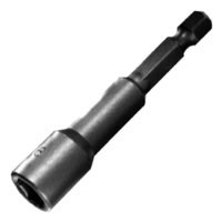 Magnetic Nut Setter - Steel, 1/4 Inch Shank, Standard Length | Durable Build, Easy Install, Increased Reach, Secure Grip, Versatile Use