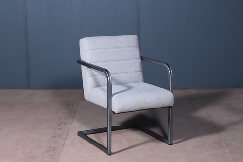 Design Metal White Arm Chair Length: 30 Inch Inch (In)