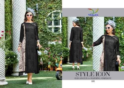 Designer Reyon Kurti Bust Size: 36 To 44 Up Inch (In)