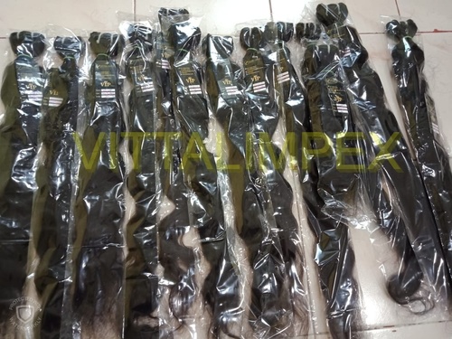 Natural Machine Weft Remy Hairs
