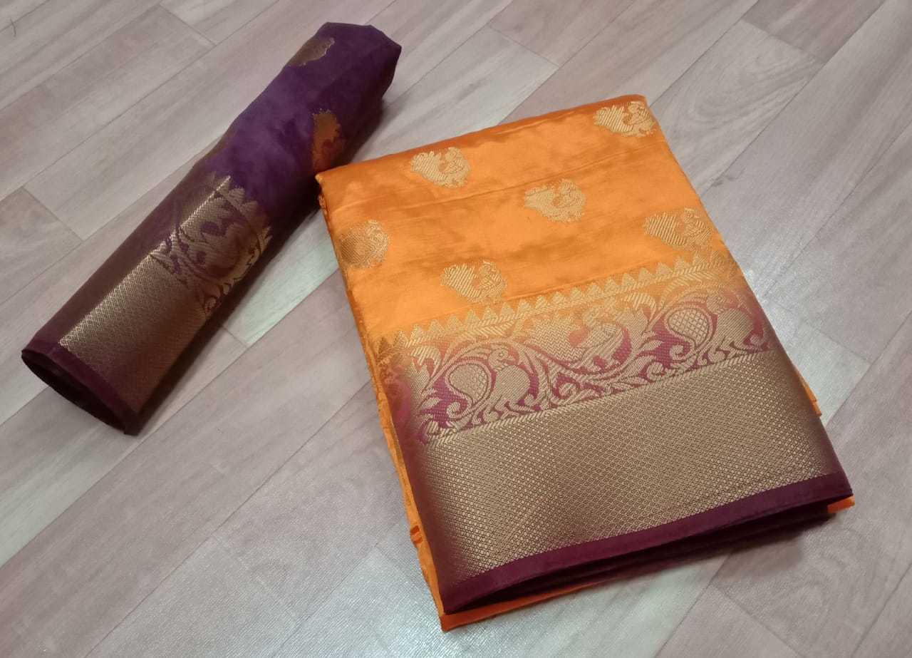 Kanchivaram Flower Jequard Butta Saree