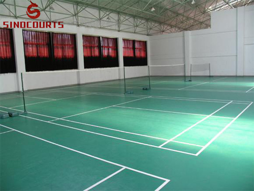 Red/Green/Yellow/And So On 4.5Mm Green Litchi Surface Pvc Sports Flooring