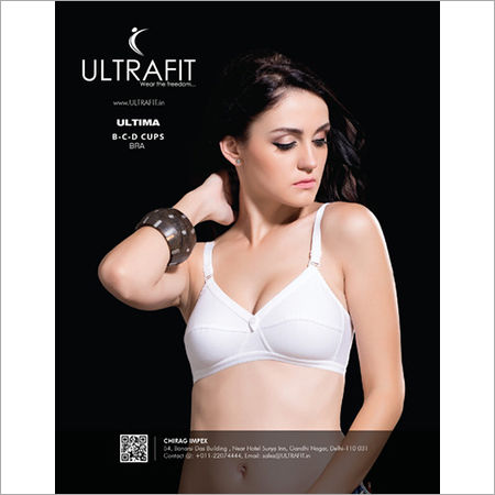 Ultrafit Cotton Single Back Hook Padded Bra, For Daily Wear at Rs