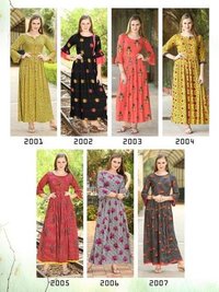 Mix Rayon Printed Kurti