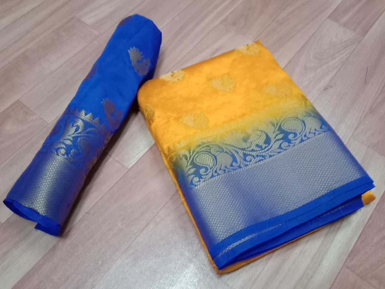 Kanchivaram Flower Jequard Butta Sarees