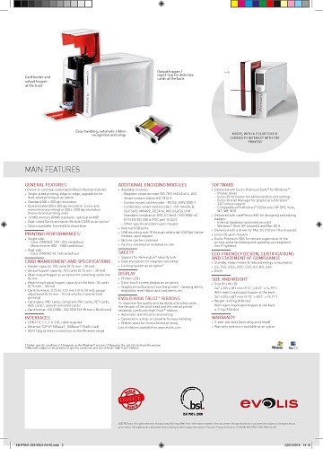 Evolis Primacy Card Printer (The Fast and Versatile Card Printer)
