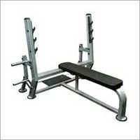 Flat Bench - Steel, 48" X 20" X 18", Matte Black | 600 Lbs Weight Capacity, Stain Proof Design, Padded Cushioned Seat
