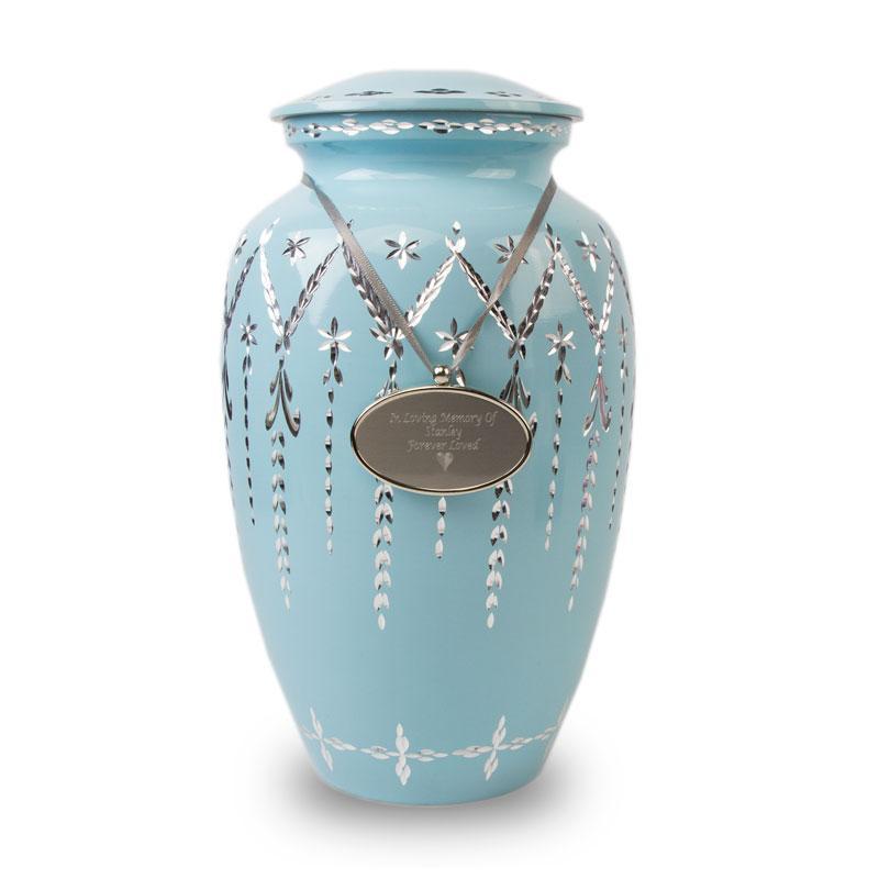 Aluminium Cremation Urn For Ashes / Funeral Urn