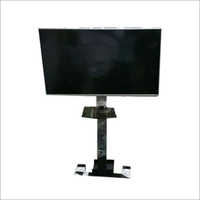Lcd Floor Display Stand - Glass & Metal, Up To 65" Tv Size | Modern, Durable, Eco-friendly, 209 Pounds Weight Capacity