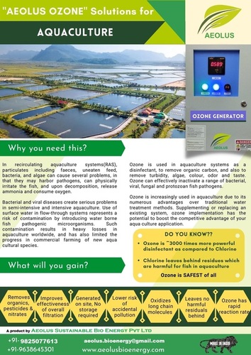 Aquaculture Water Quality Management by Aeolus Ozone