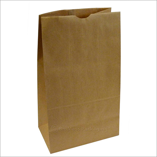 Open Top Plain Paper Bag - Kraft Paper, Variable Sizes, Brown | Lightweight, Durable, Tear Resistant, Versatile, Eco-friendly