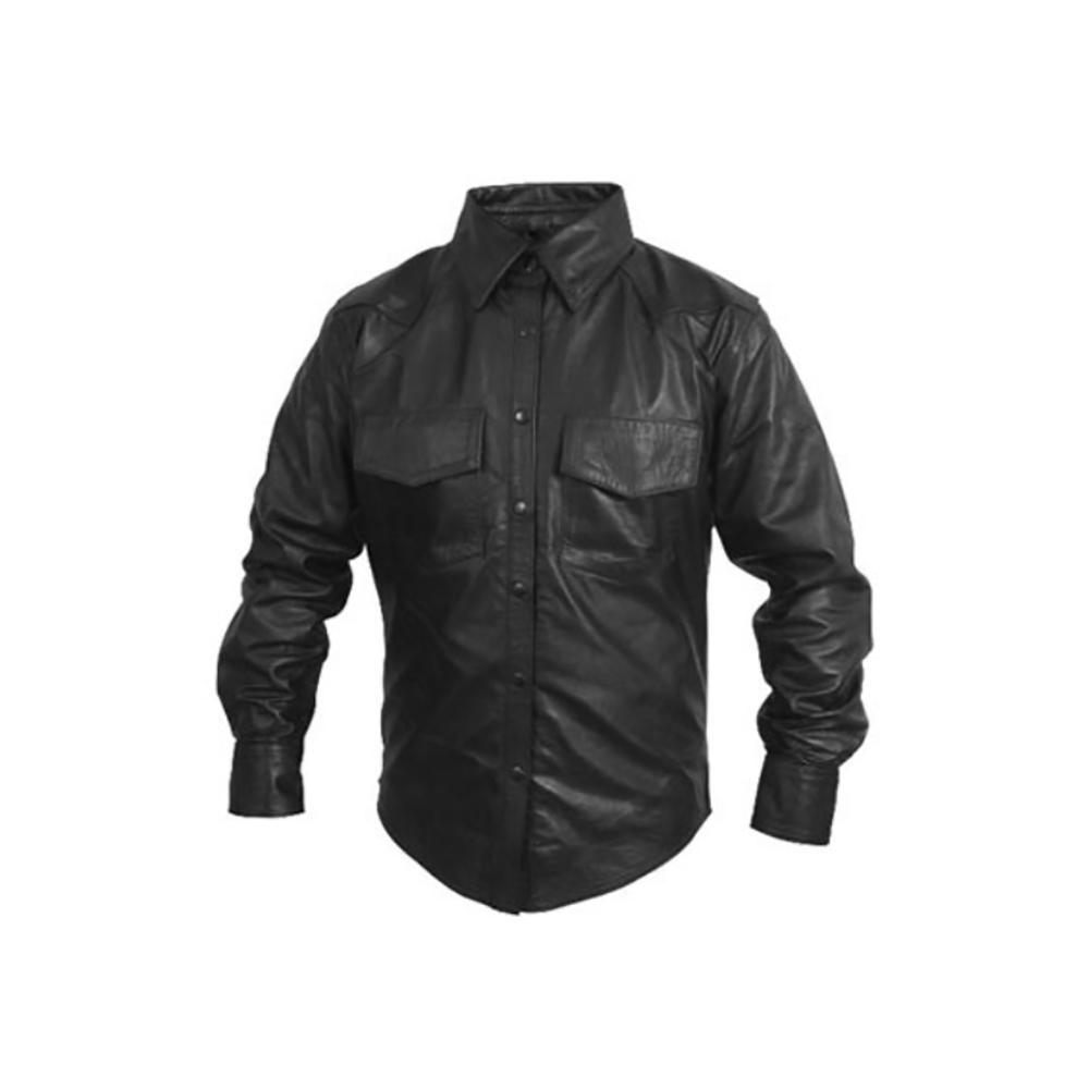 Mens Leather Shirts