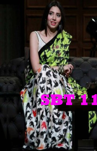 Animals printed Saree