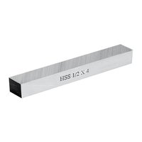 Hss Tool Bits - High Speed Steel, 1/2 X 4 Inches, 62-65 Hrc Hardness, Ground Finish | Square Shape For Turning, Facing, Boring
