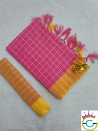 Designer Linen Cotton Saree