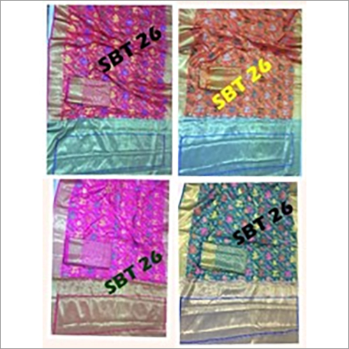 Ikkat work  Saree