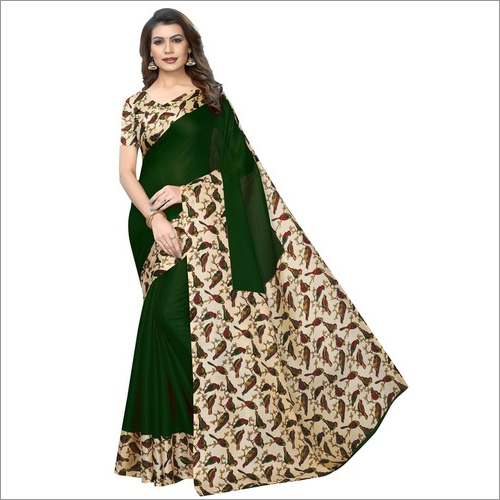 New Design In Cotton Blend Silk Sarees