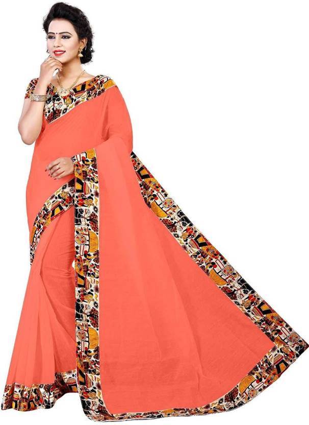 New Printed Chanderi Cotton Saree
