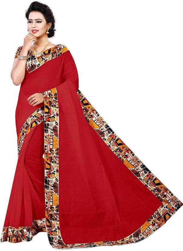New Printed Chanderi Cotton Saree