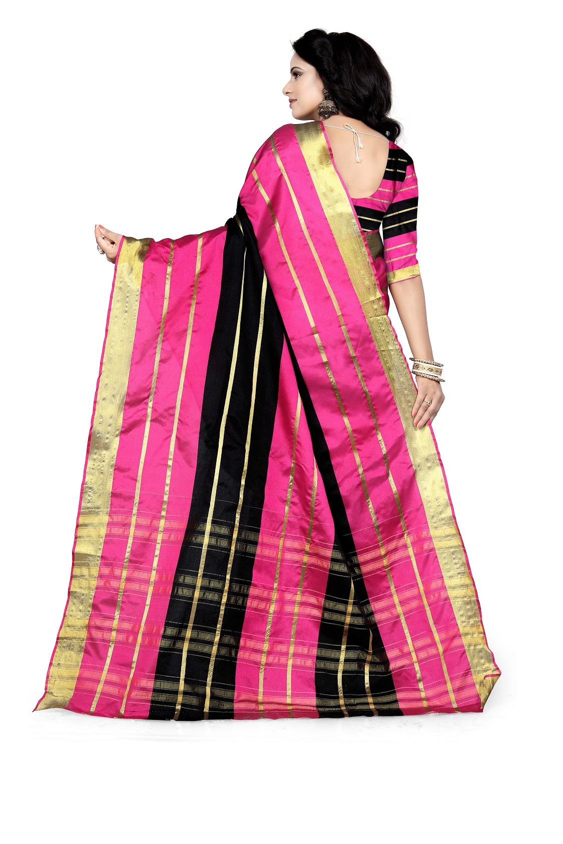 New Printed Cotton Silk Saree