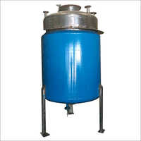 Compressed Air Receiver - SS Alloy, Powder Coated Blue Surface | Application Specific Design, Flanged Opening with Safety Valves