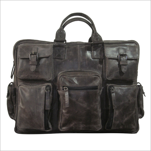 Leather Multi Pocket Travel Bag