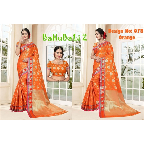 Bahubali 2 Poly Silk Saree