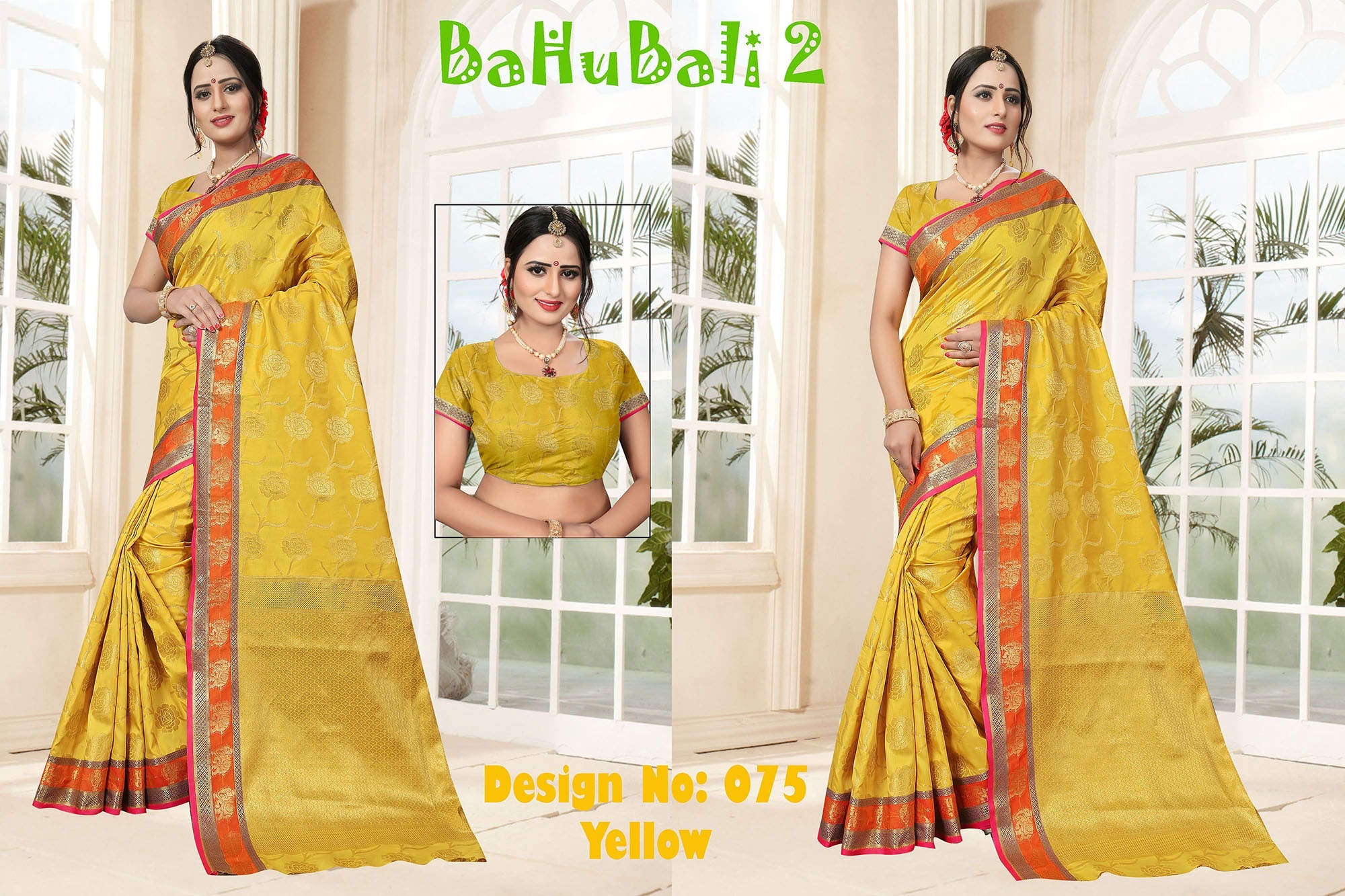 Bahubali 2 Poly Silk Saree