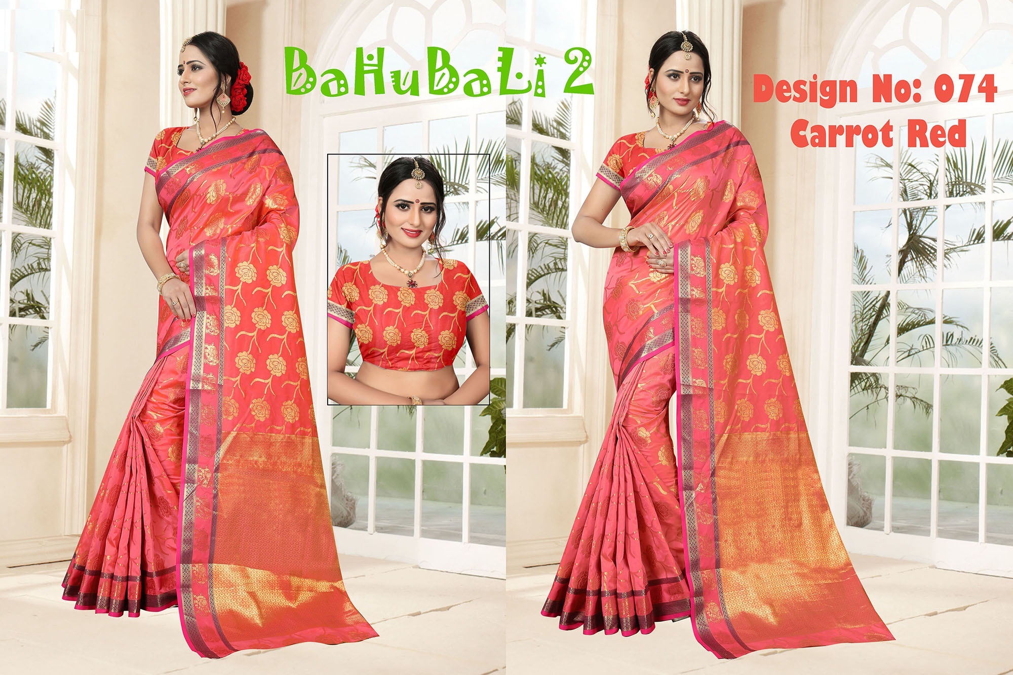 Bahubali 2 Poly Silk Saree