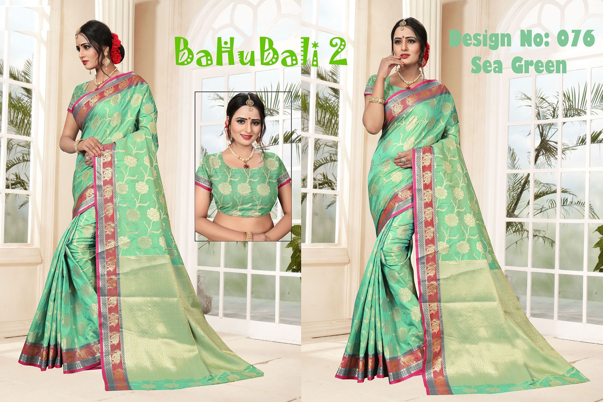 Bahubali 2 Poly Silk Saree