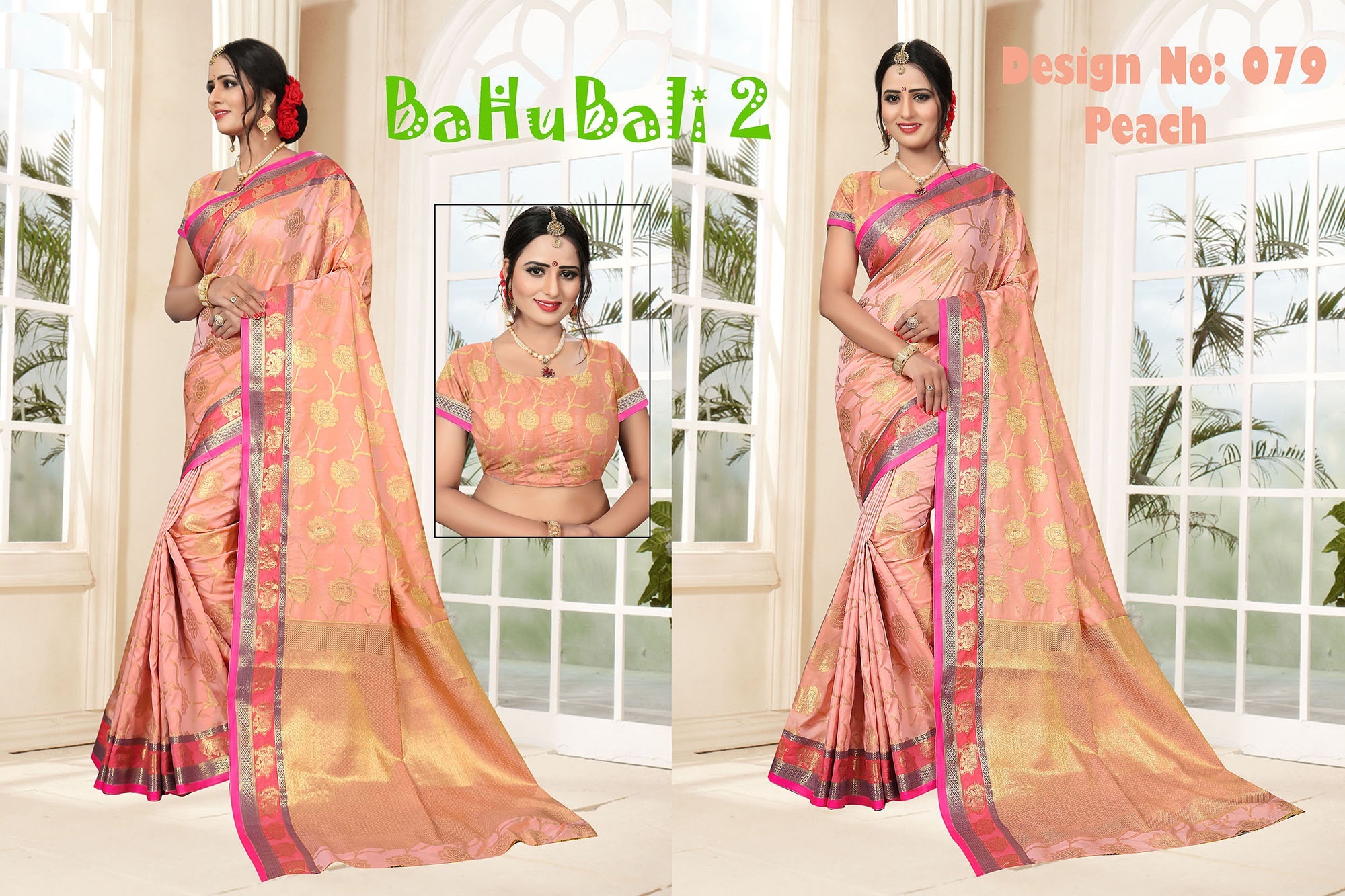 Bahubali 2 Poly Silk Saree
