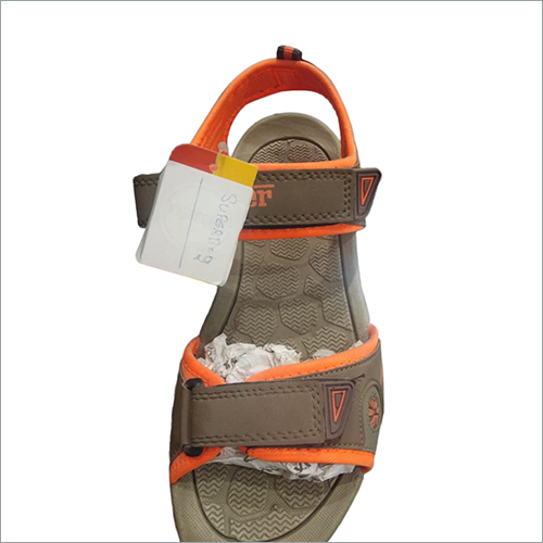 Brown And Orange Mens Casual Sandal